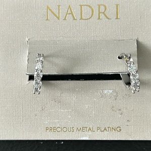 Nadri NWzoT CZ huggie hoops